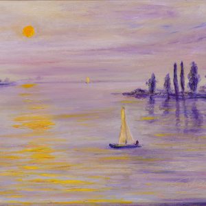 Sailing at Sunset 1, 2004