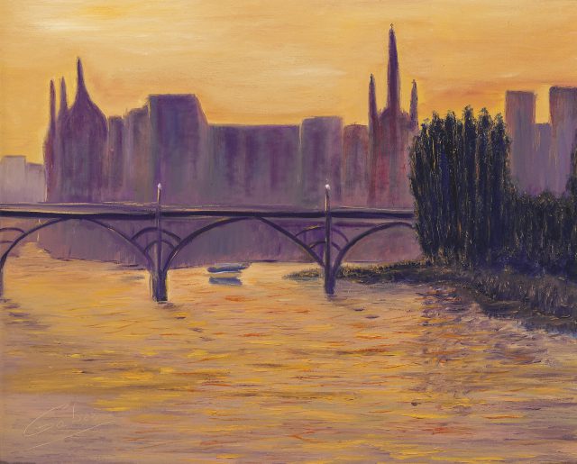 Paris, Sunset on La Seine 1, 2002