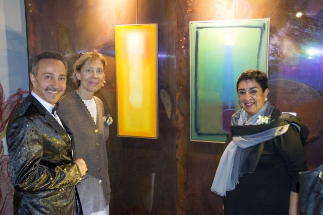 Consul General of Argentina in Toronto, Sra. Maria A. Lonardi de Duardo at the Water for Life, International Art Exhibition, 2nd Edition, Toronto, Ontario, Canada