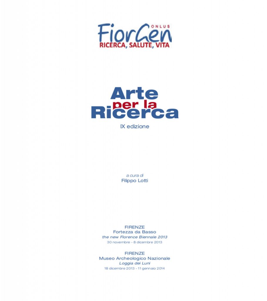 Antoine Gaber PASION POR LA VIDA en beneficio de la “FiorGen Ricerca” para la investigación científica contra el cáncer, durante la 9a. Edición de la Bienal Internacional de Arte Contemporáneo de Florencia, Italia.