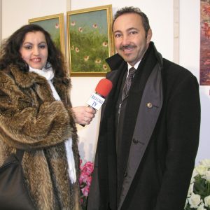 Antoine Gaber Media interview on TV Imperia about his “Passion for Life” Painting Exhibition in Sanremo, Italy.