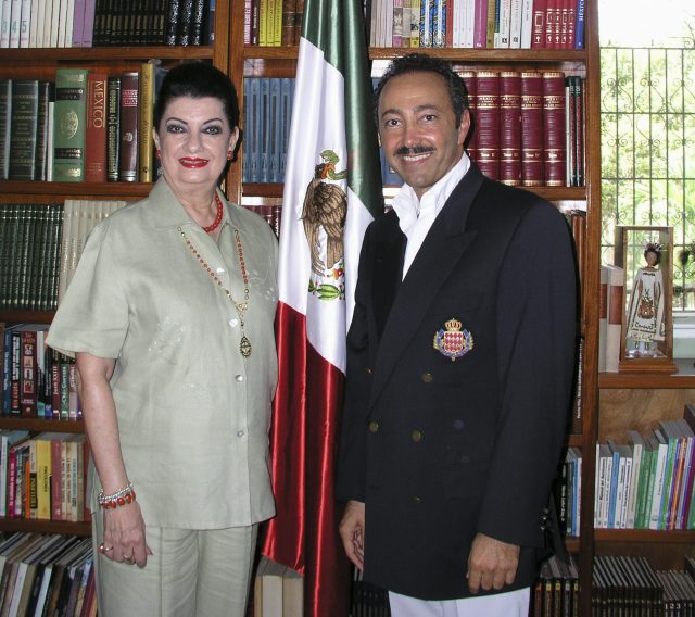 The Hounorable Addy Joaquín Coldwell, Senator of the Republic of México, for the State of Quintana Roo, and also Patron of Antoine Gaber "Passion for Life" solo Exhibition, in Cancun, Mexico