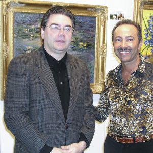 Profesor John T. Spike, Director de la Biennale de Arte Contemporáneo de Florencia, Crítico e Historiador de Arte (Nueva York) con Antoine Gaber.