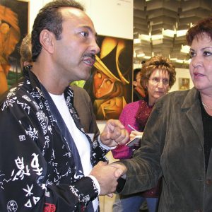 Prof. Matty Roca, Critico, Storico d'Arte (Mexico), e anche Membro dell'Associazione Internazionale Critici d'Arte (ANCA) con l'Artista Gaber