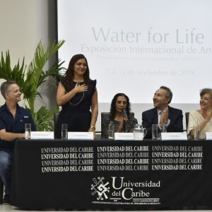 Water for Life, exposition internationale d'art, troisième édition, Cancun, Quintana Roo, Mexique. Événements d'ouverture de l'exposition.