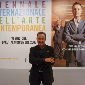 Antoine Gaber at the 6th Edition Florence Biennale Internazionale dell'Arte Contemporanea 2007, Florence, Italy.