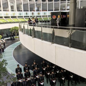 La cerimonia ufficiale di apertura della Mostra Internazionale d'Arte Personale, di Antoine Gaber, "PASSION FOR LIFE", in Messico nel 2017, presso il Senato della Repubblica del Messico, Città del Messico, México.