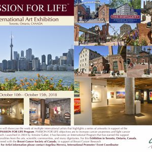 Passion pour la vie, exposition internationale d'art,  pages du catalogue.