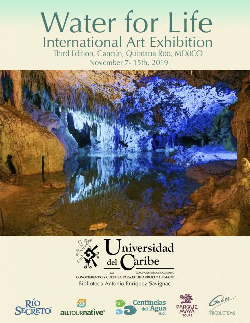 Water for Life, International Art Exhibition, Third Edition, Cancun, Quintana Roo, Mexico.  Catalogue pages.