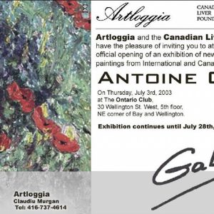 Antoine Gaber, fundraising event to benefit The Canadian Liver Foundation at the exclusive and private Ontario Club.