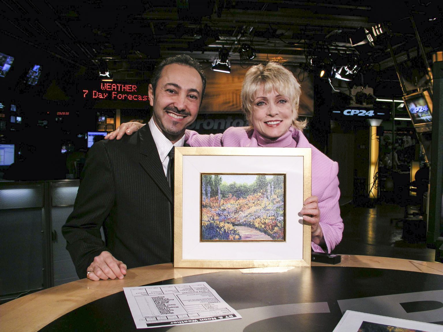 Media coverage with Host Anne Rohmer of Antoine Gaber for the ”Passion for Life” Art Exhibition and fundraising Program across Canada, on Breaskfast TV, CP24 Toronto.