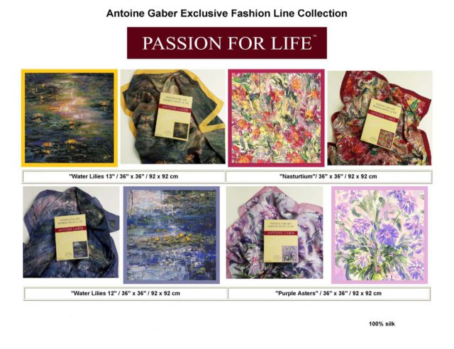Fashion Line Collection. June 2006 also will mark twelve years of artistic endeavor for Gaber and the creation of Gaber “Passion for Life” Fashion Line.