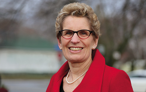 The Premier of the Province of Ontario, Ms. Kathleen Wynne